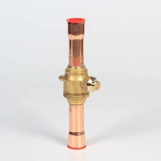 Robinet à tournant sphérique de compresseur de réfrigération de service en laiton