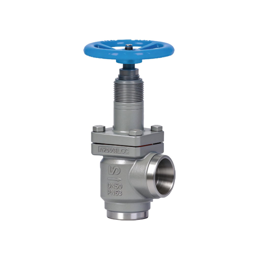 Robinet à soupape en acier moulé à angle J64F pour systèmes de réfrigération