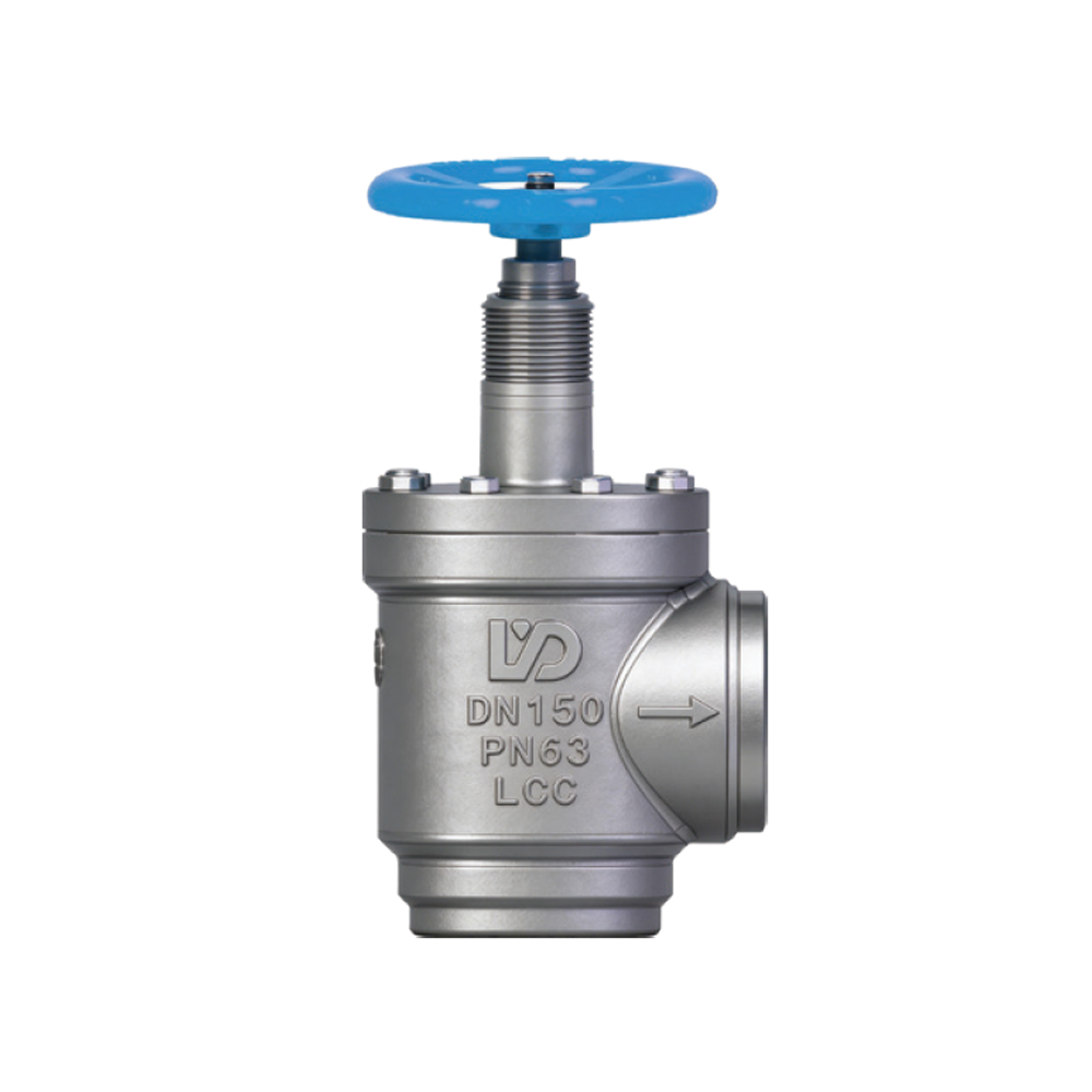 Robinet à soupape en acier moulé à angle J64F pour systèmes de réfrigération