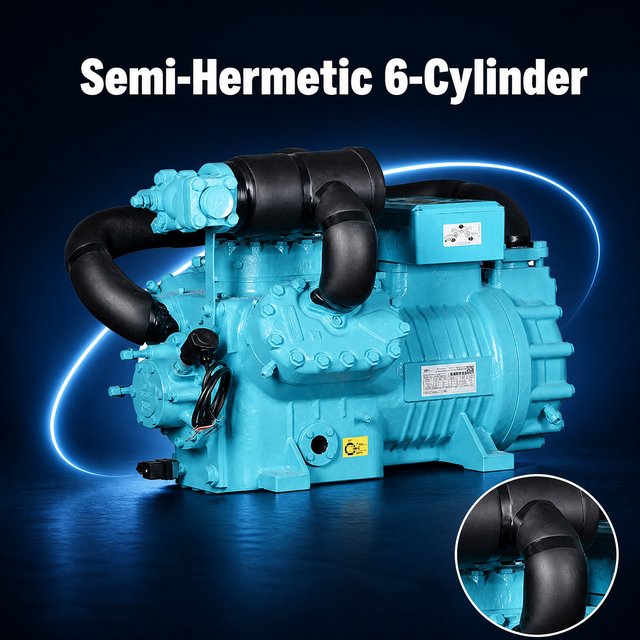Compresseur de réfrigération à deux étages basse température 30HP YBF6F-30.2DS